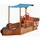 Home Deluxe Holzsandkasten MATSCHEKISTE mit Dach Blau