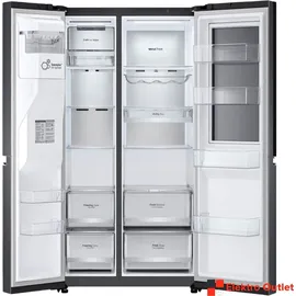 LG GSXV90MCDE Side-by-Side (635 l, 1775 mm hoch, Schwarz)