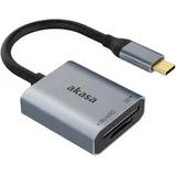 Akasa USB 3.2 Gen1 Type-C Dual Card - silber AK-CR-10BK