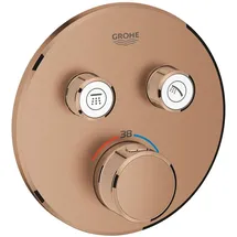 Grohe Grohtherm SmartControl Duschthermostat rund für 2 Verbraucher roségold 29119DL0