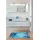 GRUND Badematte Art Blau 60 x 100 cm