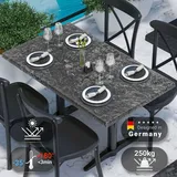 GGM Möbel Werzalit Gartentisch 120 x 70 x 75 cm Felsen