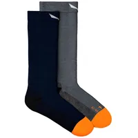 Salewa MTN Trn Am Crew Socken (Größe 42 - 43 | 44, blau) Merinowolle