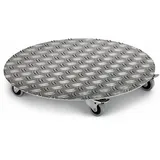 Siena Garden Pflanzenroller Alu, rund 30 cm, silber