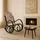 MCW Schaukelstuhl Gallarate Jacquard 50 x 90 x 50 cm Braun