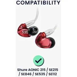 kwmobile AONIC 215 / SE215 / SE846 / SE535 / SE112 Schwarz