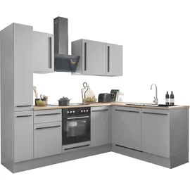 BASIC by Balculina Winkelküche L-Form 250 cm grau