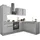 BASIC by Balculina Winkelküche L-Form 250 cm grau
