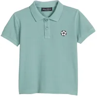 Marc O'Polo Poloshirt MARC O'POLO "aus Bio-Baumwoll-Piqué", Jungen, Gr. 92/98, grün, Obermaterial: 100% Baumwolle, unifarben, regular fit, normaler Saum, Shirts