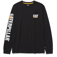 CAT Langarmshirt Trademark schwarz