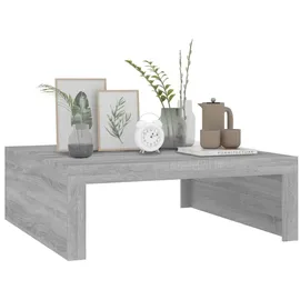 furnicato Couchtisch Grau Sonoma 100 x 35 x 100 cm