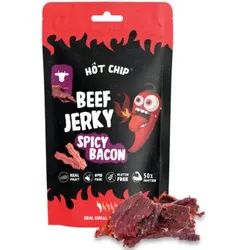 Hot Chip Beef Jerky Spicy Bacon 25g
