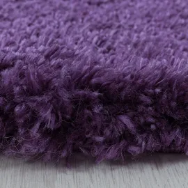Ayyildiz Fluffy 3500 Hochflorteppich Ø 80 cm lila