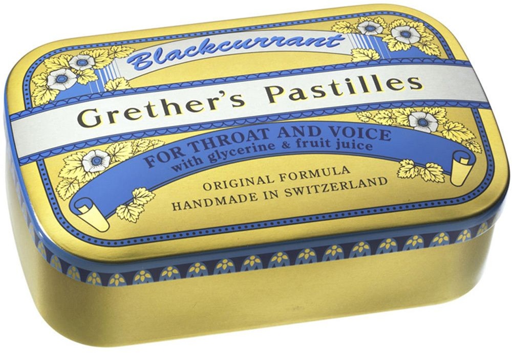 Grethers Blackcurrant Gold zuckerhaltige Pastillen 110 g 110 g Pastillen