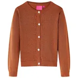 vidaXL Kinder-Strickjacke Cognac 128