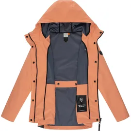 Ragwear leichte Damen Übergangsjacke mit Kapuze Margge Shell YOUMODO Peach Gr. XS (34), orange (pfirsich), Obermaterial: 100% Polyester.