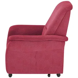 Polstermöbel Oelsa Fernsehsessel Sarah Flachgewebe 91 x 103 x 97 cm Rot elektrisch