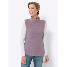 Classic Basics Pullunder CLASSIC BASICS "Pullunder", Damen, Gr. 52, lila (violett, meliert), 50% Baumwolle, 50% Polyacryl, meliert, Pullover Pullunder