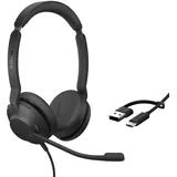 JABRA Evolve2 30 SE Telefon On Ear Headset kabelgebunden Stereo Schwarz Mikrofon-Rauschunterdrückung, Noise Cancelling