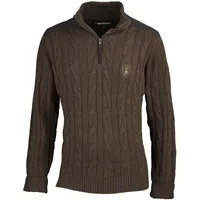 Deerhunter Strickpullover Randall Half-Zip, art green, S