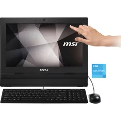 MSI All-in-One PC "PRO 16T 10M-228XDE", schwarz, ohne Betriebssystem, 4 GB RAM 256 GB SSD, Computer