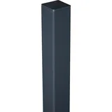 GROJA Zaunpfosten 6 x 6 x 100 cm Anthrazit/Aluminium