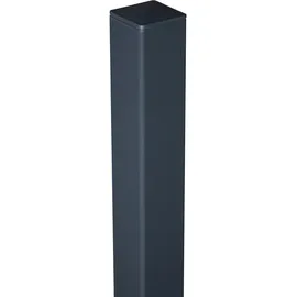 GROJA Zaunpfosten 6 x 6 x 100 cm Anthrazit/Aluminium
