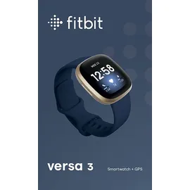 Fitbit Versa 3 nachtblau/aluminium softgold