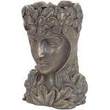 ML-Design Frauenkopf Figur 21 x 16 x 32 cm Bronze