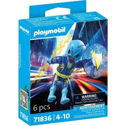 Playmobil Konstruktions-Spielset Blue Voltage – Der Blitz-Held