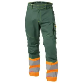 DASSY Warnschutzhose, FLASCHENGRÜN/NEONORANGE, Gr. 64