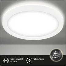 Briloner Slim LED Deckenleuchte 12W rund weiß
