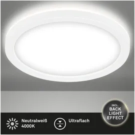 Briloner Slim LED Deckenleuchte 12W rund weiß