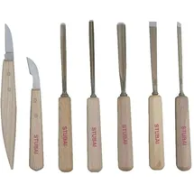 Stubai Schnitzersatz mit Holzheft 7-teilig