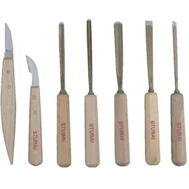 Stubai Schnitzersatz mit Holzheft 7-teilig