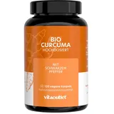 vitaoutlet | Bio Curcuma aus Thailand | mit Curcumin & Piperin | mit schwarzem Pfeffer | 120 Kurkuma Kapseln | vegan & fair | direkt vom Bauern