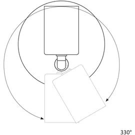 ledscom.de Leselampe LUNARA mit Schalter und Stecker chrom matt GU10 Wand-Leuchte 5,558W 535lm 30° weiß