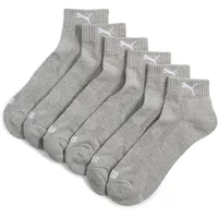Puma Cushioned Quarter Socken 3-Paar Grau 43-46
