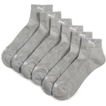 Puma Cushioned Quarter Socken 3-Paar Grau 43-46