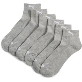 Puma Cushioned Quarter Socken 3-Paar Grau 43-46