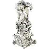 Lunartec Gartendekoration Träumender Engel mit Solar-LED-Beleuchtung