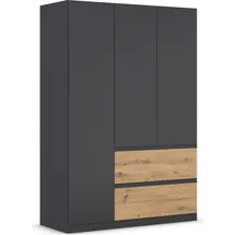 Rauch Drehtürenschrank Costa 136 x 197 x 54 cm Grau