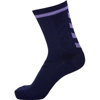 hummel Unisex Elite Indoor Sock Low Pa Sock ,Marine/Paisley Purple,43/45