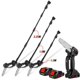 Onevan - 40000 U/min Teleskop-Elektro-Hochentaster, 6 Zoll, verstellbar, mit Reichweitenverlängerung, Akku-Säge, Gartengerät für Makita 18 V-Akku