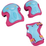 Hudora 83318 Protektorenset Skate Wonders, Gr. M, türkis/pink