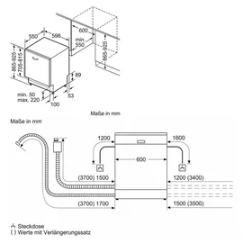 Bosch Serie 4 SBH4EAX28E Einbau-Geschirrspüler (vollintegrierbar, 600 mm)
