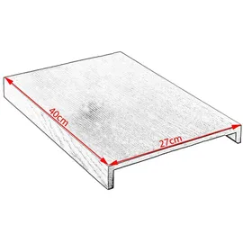 KAWOLA Big Sofa XL MADELINE mit Holztablett natur für Armlehne Cord steingrau