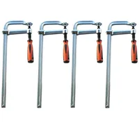 Vago-Tools 4 Stück Profi Ganzstahl Schraubzwinge 200 x 120 mm