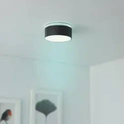Einbaustrahler Rahmen rund indirektes Licht - Farbe: Schwarz - LED Leuchtmittel:...