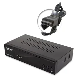 Premium X PremiumX HD 521 B FTA Digital SAT TV-Receiver DVB-S2 HDMI SCART USB 12V externe Netzteil
